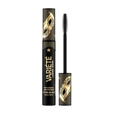 Eveline Cosmetics Variété Lashes Show pogrubiająco-wydłużający tusz do rzęs Extra Black 10 ml