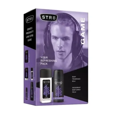 STR8 GAME ZAPACHOWY ATOMIZER 85ML + DEZODORANT 150ML