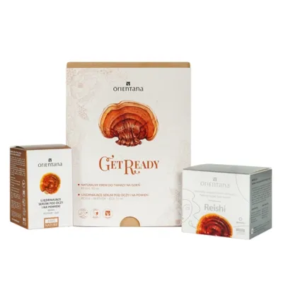 Orientana Get Ready zestaw kosmetyków do pielęgnacji twarzy krem na dzień + serum