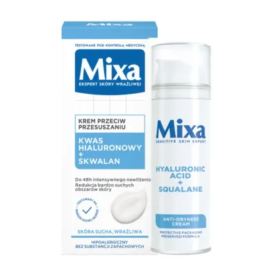 Mixa krem nawilżający do twarzy przeciw przesuszeniom 50 ml