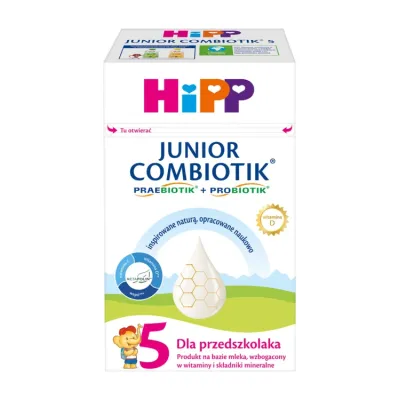 HiPP Bio Combiotik 5 produkt na bazie mleka dla przedszkolaka po 2,5 roku życia 550g