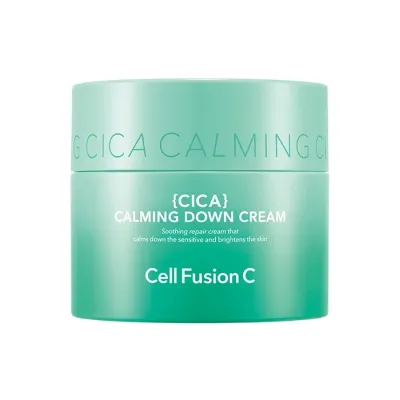 Cell Fusion C Cica Calming Down Cream łagodzący krem do cery wrażliwej, naczynkowej i podrażnionej 50 ml