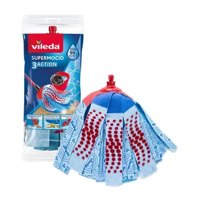 Vileda Supermocio 3Action Refill wkład do mopa paskowego 1 sztuka