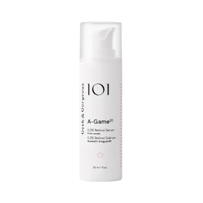 Geek&Gorgeous A-Game20 przeciwstarzeniowe serum do twarzy z retinalem 0,2% 30ml