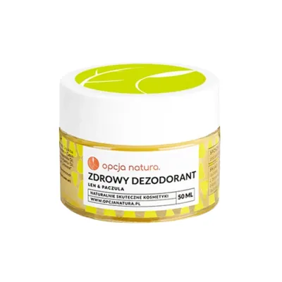 Opcja Natura zdrowy dezodorant w kremie Len & Paczula 50 ml