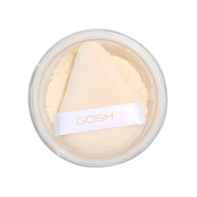 Gosh Bake'n Set Powder sypki puder utrwalający z trójkątnym puszkiem Soft Yellow 002 15g