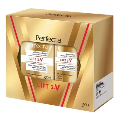 Perfecta Lift 3-V zestaw kosmetyków do pielęgnacji twarzy krem na dzień i na noc 50+ + krem pod oczy