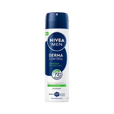 NIVEA MEN Derma Control antyperspirant w sprayu dla mężczyzn Sensitive 150 ml