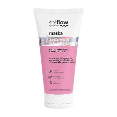 So!Flow emolientowo-proteinowa maska do włosów zniszczonych 200ml