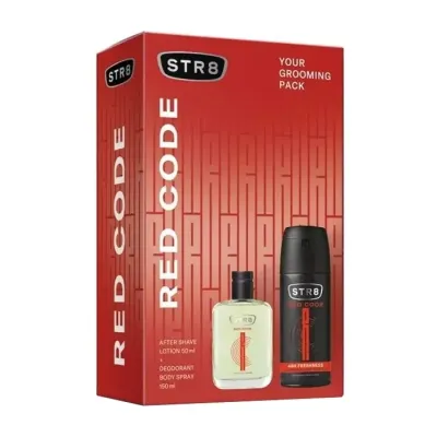 STR8 RED CODE WODA PO GOLENIU 50ML + DEZODORANT 150ML