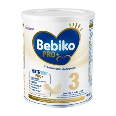 Bebiko PRO+ 3 odżywcza formuła na bazie mleka powyżej 1 roku życia 700 g