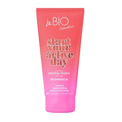 Bebio Start Your Active Day naturalny peeling-maska do ciała regeneracja 200 ml