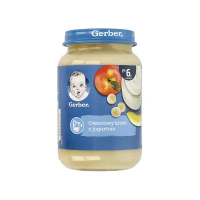 Gerber deserek po 6 miesiącu Owocowy krem z jogurtem 190g