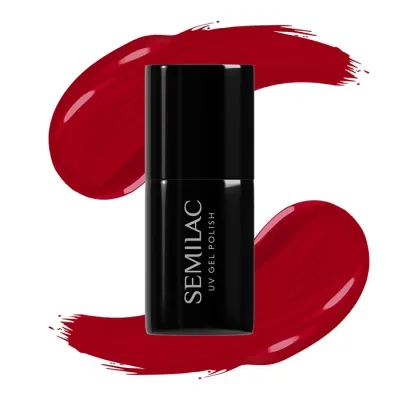 Semilac Hottie lakier hybrydowy 027 Intense Red 7 ml