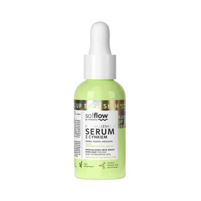 So!Flow normalizujące serum z cynkiem skóra tłusta, mieszana 30ml