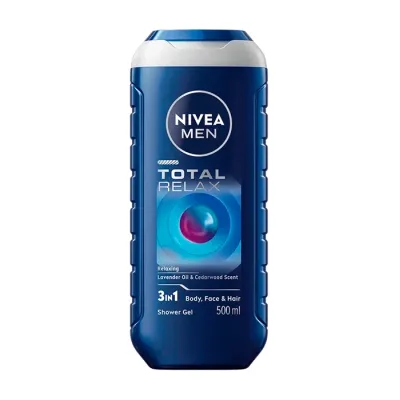 NIVEA MEN Total Relax żel pod prysznic 3w1 dla mężczyzn 500 ml