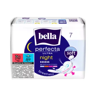 Bella Perfecta Ultra Night Blue podpaski higieniczne ze skrzydełkami 7 sztuk