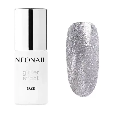 NeoNail Glitter Effect baza hybrydowa 9880 Silver Twinkle 7,2ml