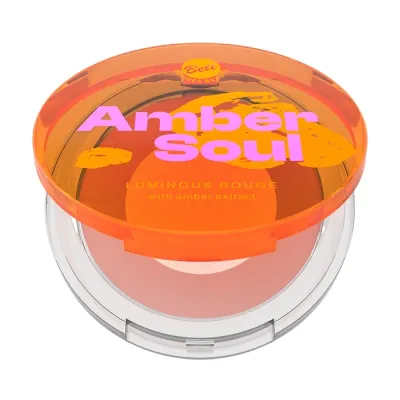 Bell Amber Soul rozświetlający róż brązujący do twarzy z ekstraktem z bursztynu 01 9 g