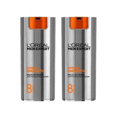 L'Oréal Paris Men Expert Hydra Energetic zestaw 2 x krem nawilżający przeciw oznakom zmęczenia 50 ml