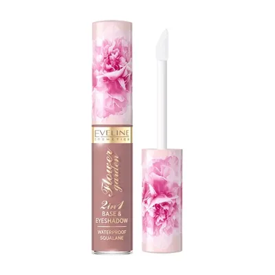 Eveline Cosmetics Flower Garden matowy cień do powiek w płynie 2w1 01 6,5 ml