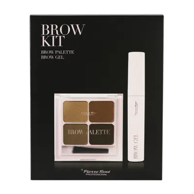Pierre Rene Brow Kit zestaw do makijażu brwi żel do stylizacji brwi + paletka do brwi