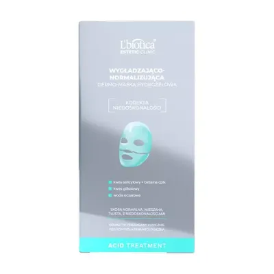 L'Biotica Estetic Clinic Acid Treatment wygładzająco-normalizująca dermo maska hydrożelowa 1 sztuka