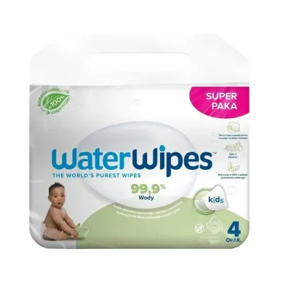 WaterWipes Kids biodegradowalne teksturowane chusteczki nawilżane 4x60 sztuk