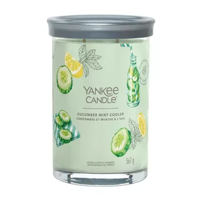 Yankee Candle Signature Tumbler duża świeca zapachowa Cucumber Mint Cooler 567 g