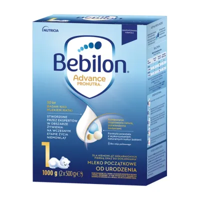 Bebilon Advance Pronutra 1 mleko początkowe dla niemowląt, od urodzenia 1000 g
