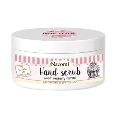 Nacomi Hand Scrub peeling cukrowy do rąk Malinowa Babeczka 125 g