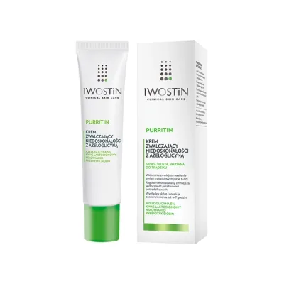 Iwostin Purritin krem zwalczający niedoskonałości z azeloglicyną 40 ml