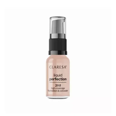 Claresa Liquid Perfection podkład do twarzy 2w1 104 Nude 18g