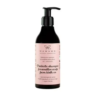 Mawawo Prebiotic szampon prebiotyczny do wrażliwej skóry głowy od pierwszego dnia życia 250ml
