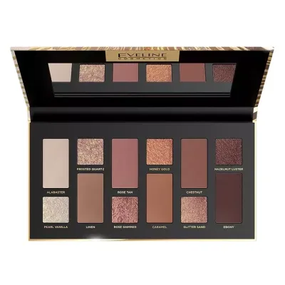 Eveline Cosmetics Variété Timeless Bronze Edition paleta 12 cieni do powiek 9,6 g