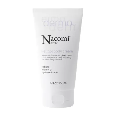 Nacomi Next Level Dermo rozjaśniająco-odmładzający krem do ciała z retinolem 150 ml