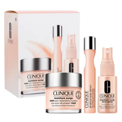 Clinique All About Moisture Set zestaw krem-żel do twarzy 75ml + mgiełka 30ml + serum pod oczy 15ml
