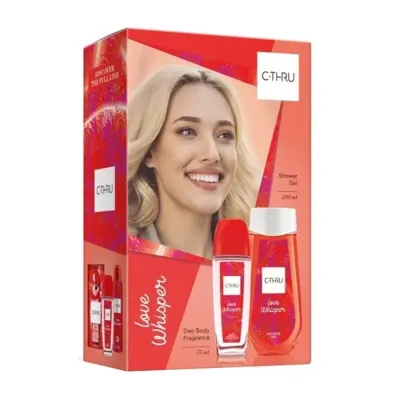 C-Thru Love Whisper zapachowy spray z atomizerem 75ml + żel pod prysznic 250ml