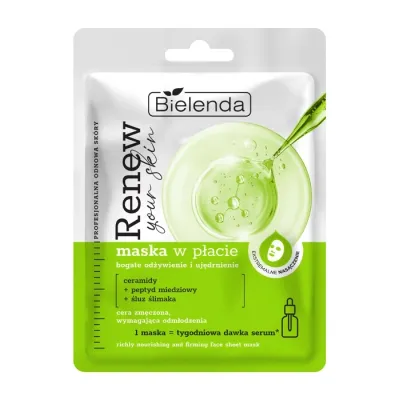 Bielenda Renew Your Skin maska w płacie bogate odżywienie i ujędrnienie
