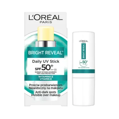 L'Oréal Paris Bright Reveal Daily UV Stick SPF50+ sztyft przeciw przebarwieniom 9ml