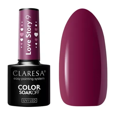 CLARESA SOAK OFF LAKIER HYBRYDOWY LOVE STORY 9 5G