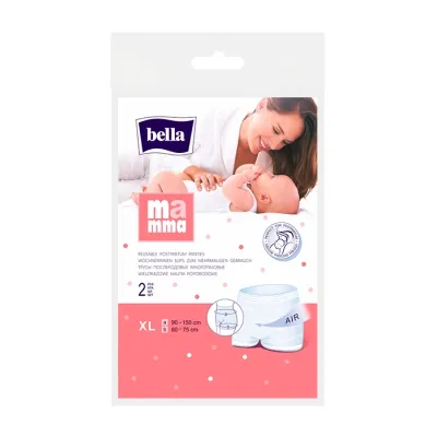 Bella Mamma wielorazowe majtki poporodowe XL 2 sztuki
