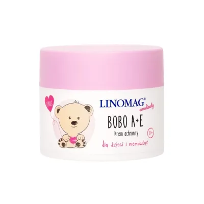 Linomag Emolienty Bobo krem ochronny dla dzieci i niemowląt z witaminami A + E 50 ml