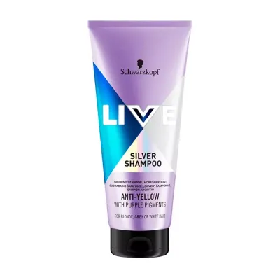 Schwarzkopf Live srebrny szampon do włosów blond, rozjaśnionych i siwych 200ml