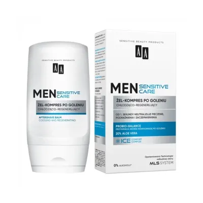 AA Men Sensitive Care chłodząco-regenerujący żel-kompres po goleniu 100 ml