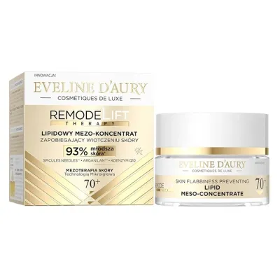Eveline Cosmetics D’Aury RemodeLift Therapy lipidowy mezo-koncentrat zapobiegający wiotczeniu skóry 70+ 50 ml