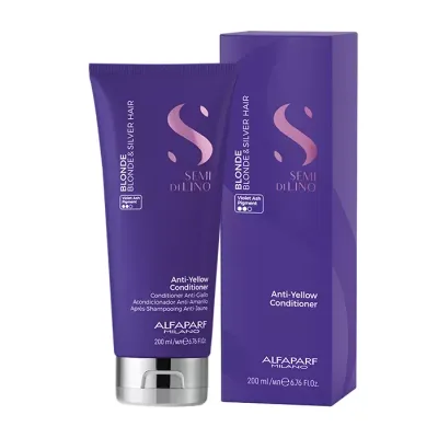Alfaparf Milano Semi Di Lino Blonde odżywka do włosów blond i siwych 200 ml