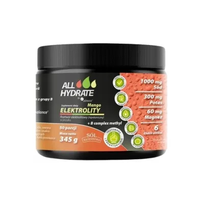 Aliness AllHydrate suplement diety elektrolity Mango 345 g