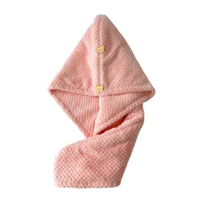 eCarla turban do włosów szybkoschnący Różowy