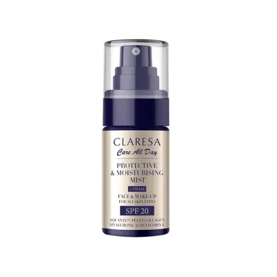 Claresa Care All Day nawilżająca mgiełka do twarzy z filtrem SPF20 50ml